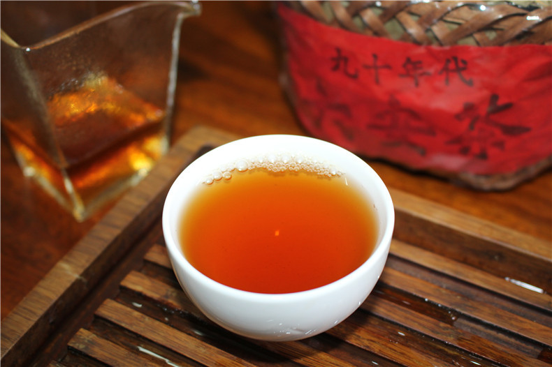 六安茶 90年代老安茶 500克 药香醇厚 陈年老茶