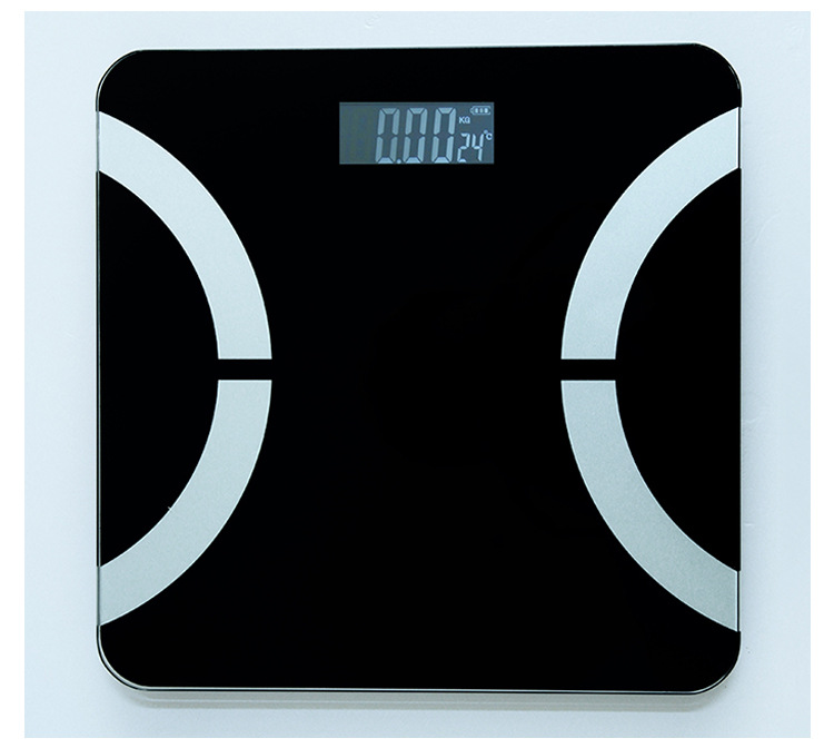 尊尚黑体重秤 可usb充电体重秤多功能宿舍体重秤 可礼品定制logo
