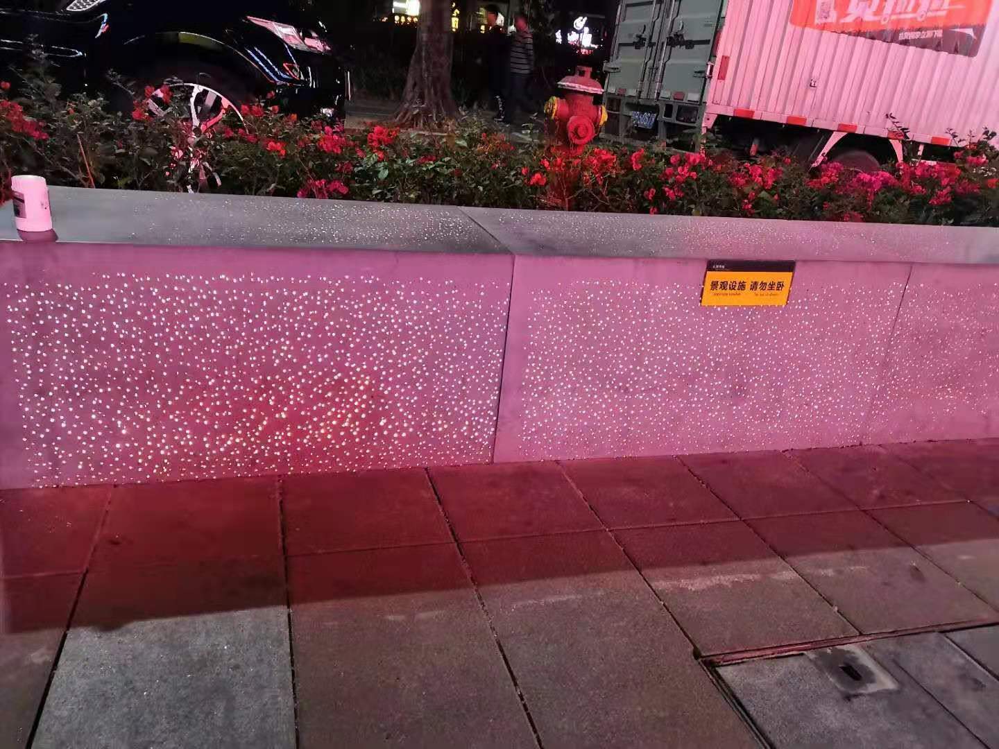 深圳彩田工程建筑材料新型装饰材料透光混凝土透光水泥发光路面