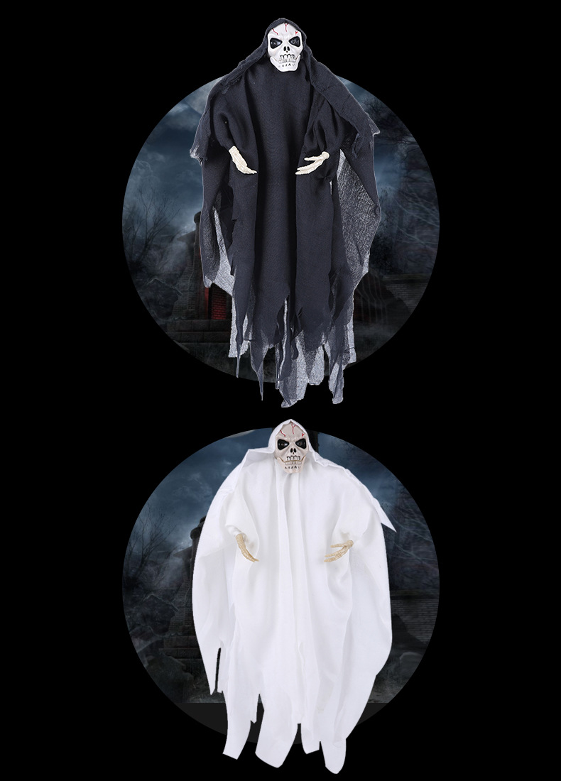 厂家直销发光带音乐吊死鬼 逼真仿生整蛊搞怪笼鬼头吊死鬼玩具