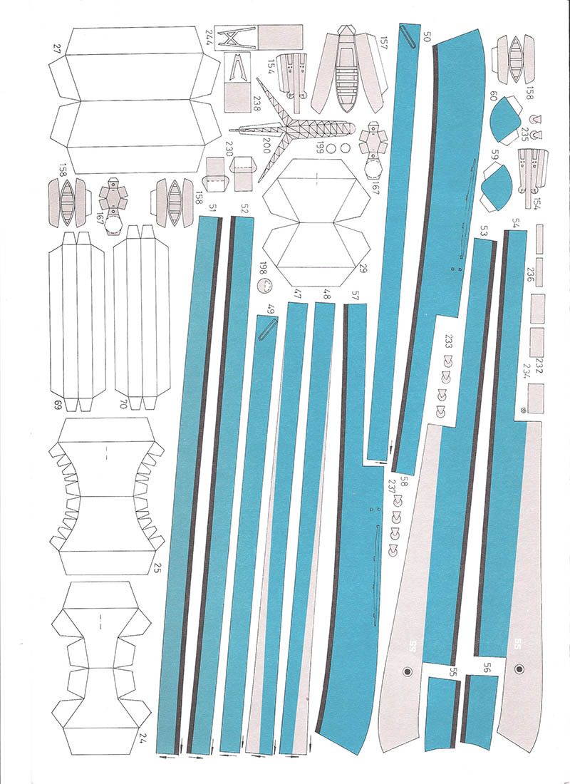 纸船模diy 1:400 美国北卡罗来纳级战列舰 纸模型 战列舰模型