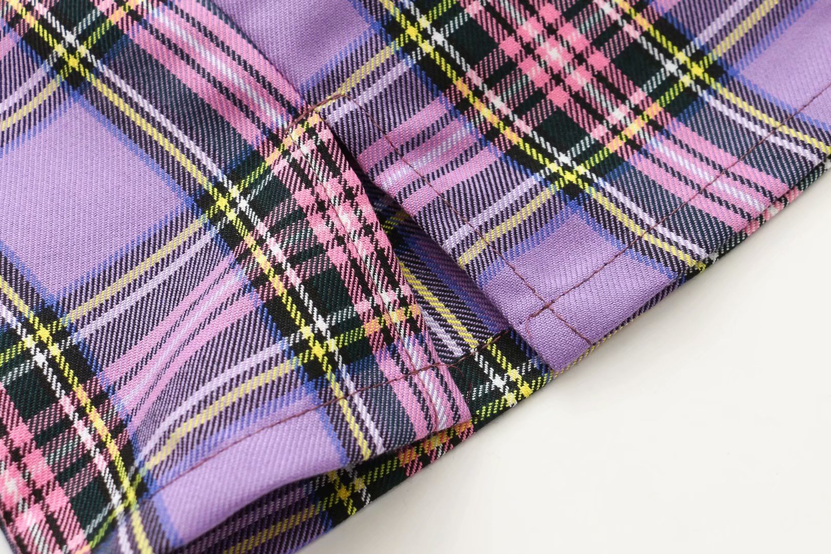 q930-19秋款 韩版高腰显瘦显腿长后开叉紫色包臀半裙 短裙