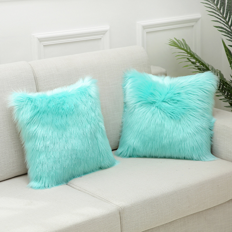 2022 Amazon Cross-Border Home AliExpress Nordic Wool-like Plush Sofa Pillow Cases Throw Pillowcase