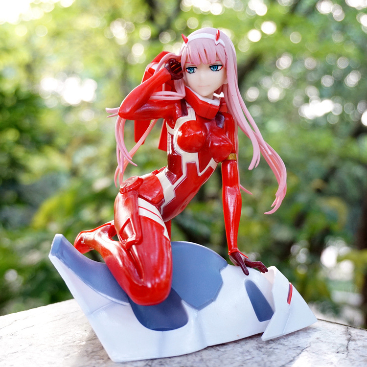 darling in the franxx 国家队 零二 02 美少女 汽车动漫手办摆件