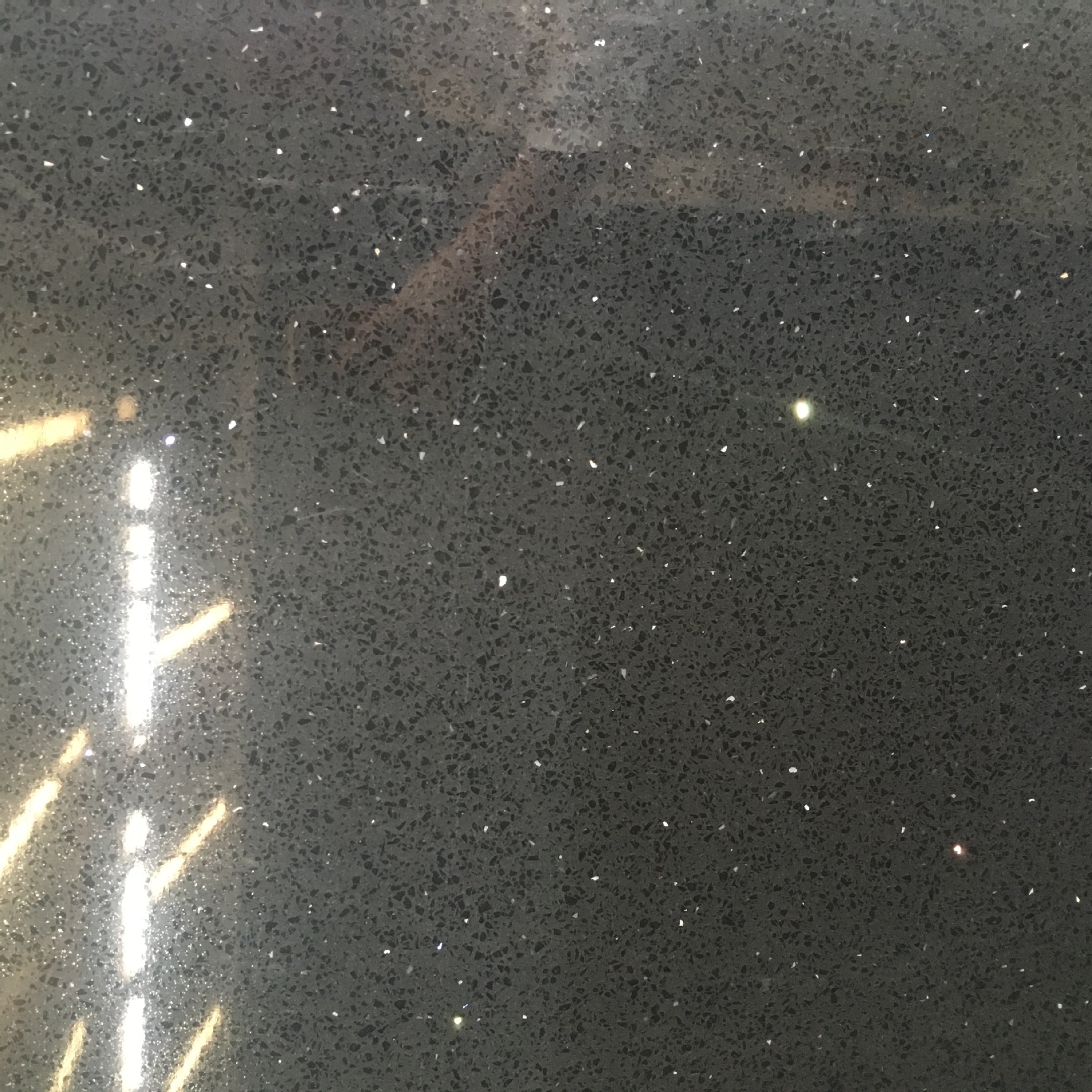 黑色闪片银星黑金沙黑色人造石英石板材洗漱台浴室柜定做灶台石材