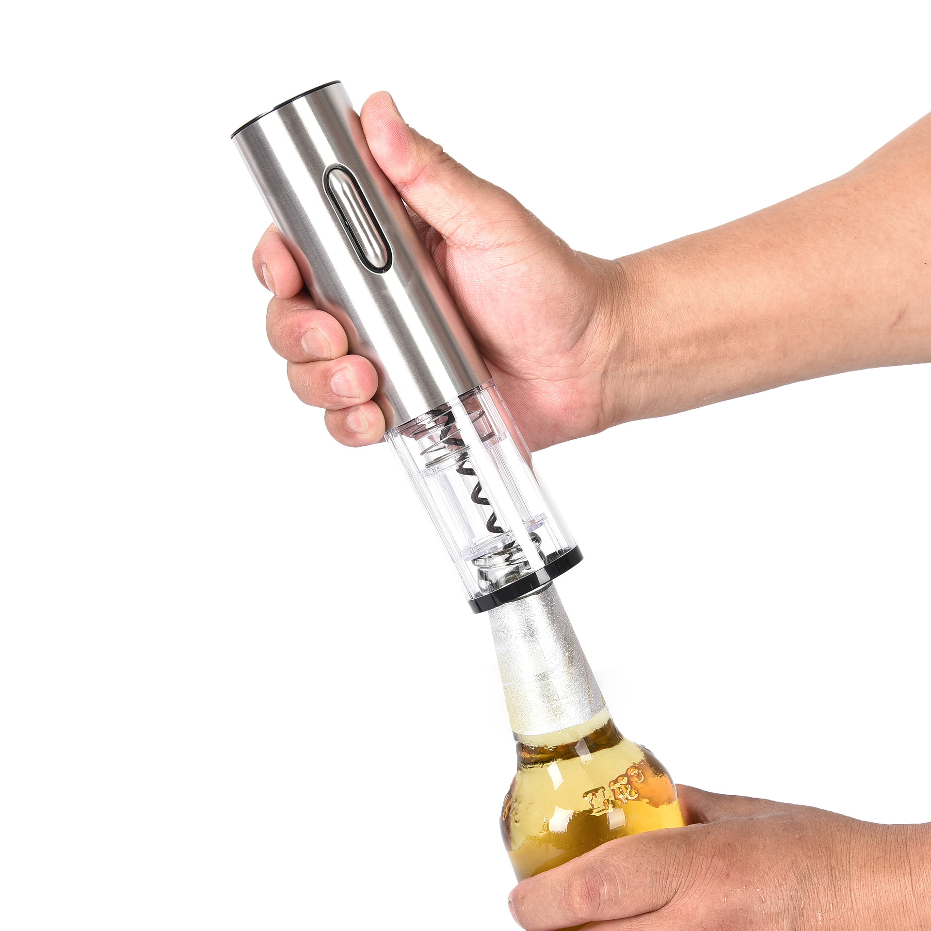 厂家直销充电不锈钢红酒开瓶器 跨境货源电动家用开瓶器定制logo