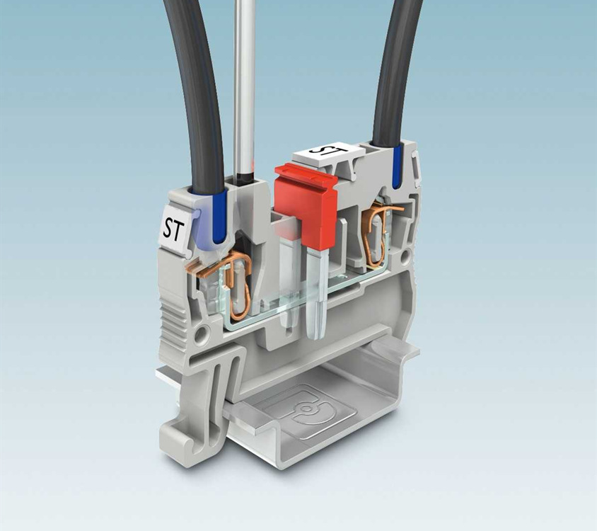 菲尼克斯端子接线端子st 6 - 3031487 连接器端子台弹簧端子