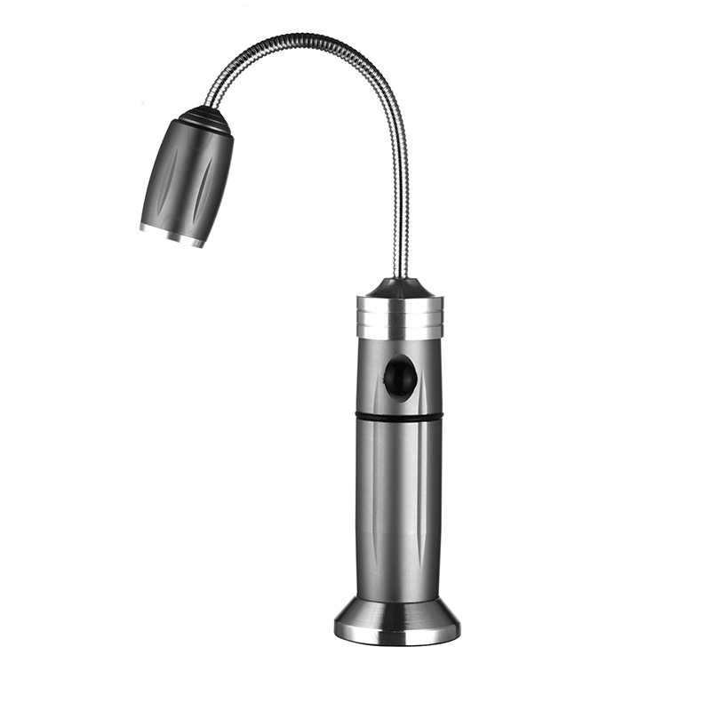 磁铁可调焦烧烤灯led强光直充手电筒局部照明车床维修工作软管灯