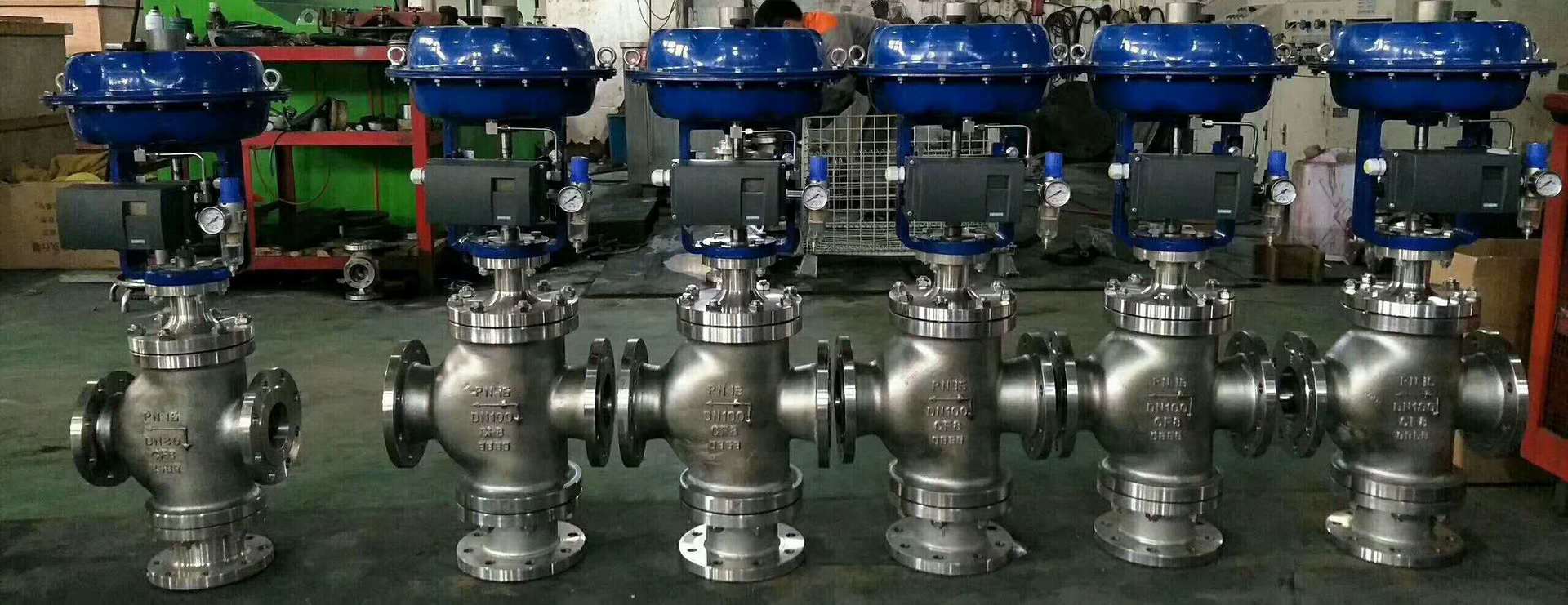 厂家销售 zhan轻小型气动直通双座调节阀 可按客户要求定制