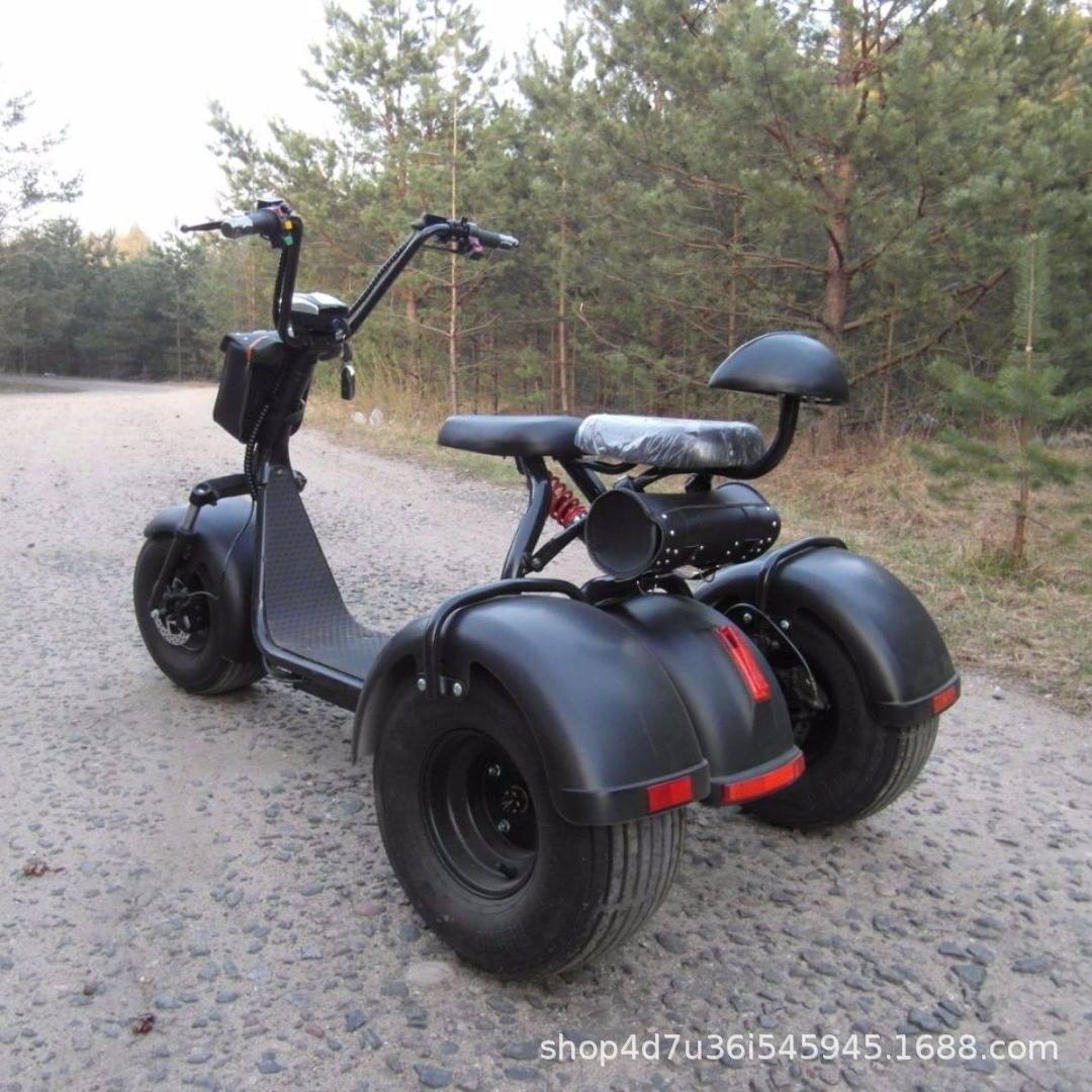 美国队长电动三轮车观光巡逻哈雷电动车宽轮胎摩托车电瓶车