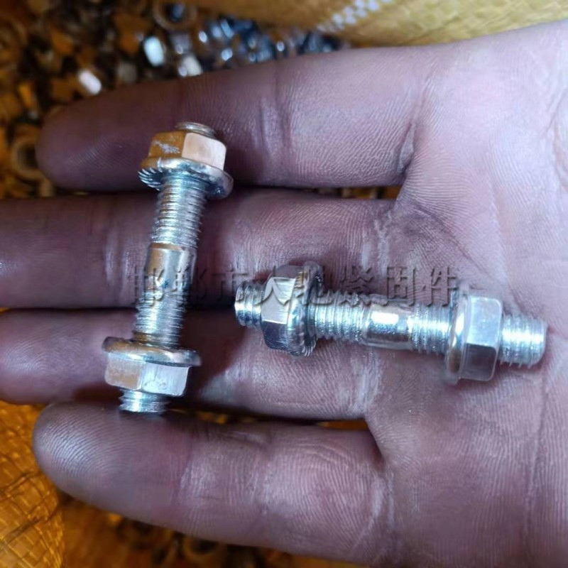 螺纹钉麻花钉砸入式膨胀钉螺旋膨胀螺丝隐形防盗网水泥安装膨胀钉