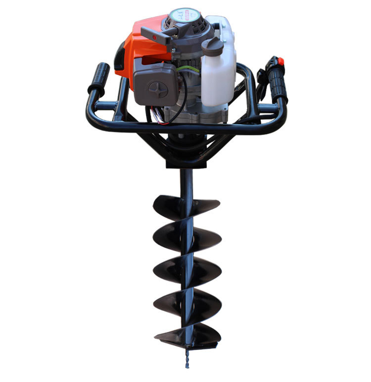 方架款两冲程汽油地钻挖坑机单人农用打洞打桩植树打孔机挖土孔眼