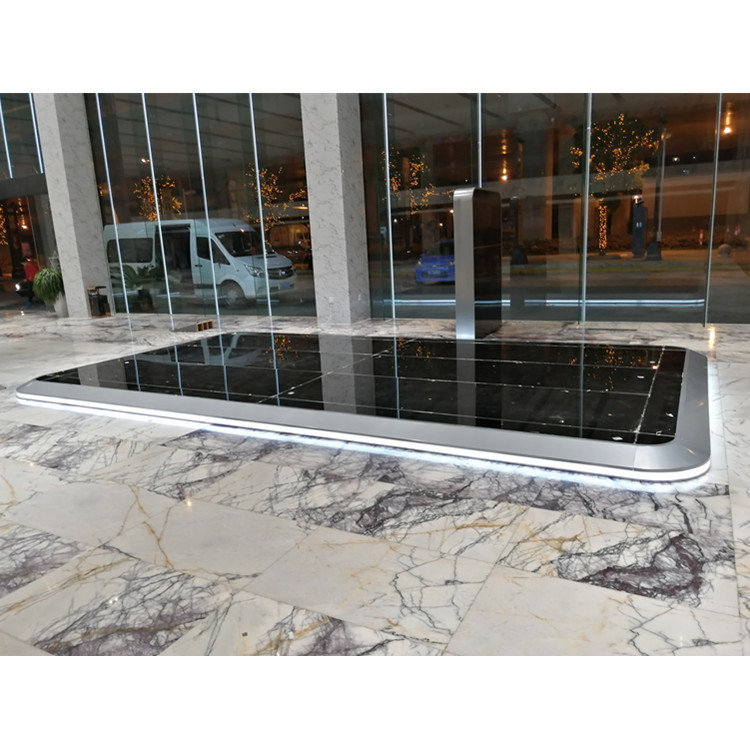 展会玻璃发光地台舞台汽车巡展地台婚庆走秀玻璃地台厂家租赁搭建