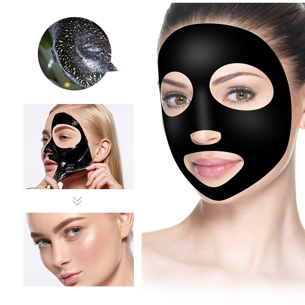 跨境竹炭撕拉面膜去黑头粉刺清洁毛孔泥膜批发black peel mask
