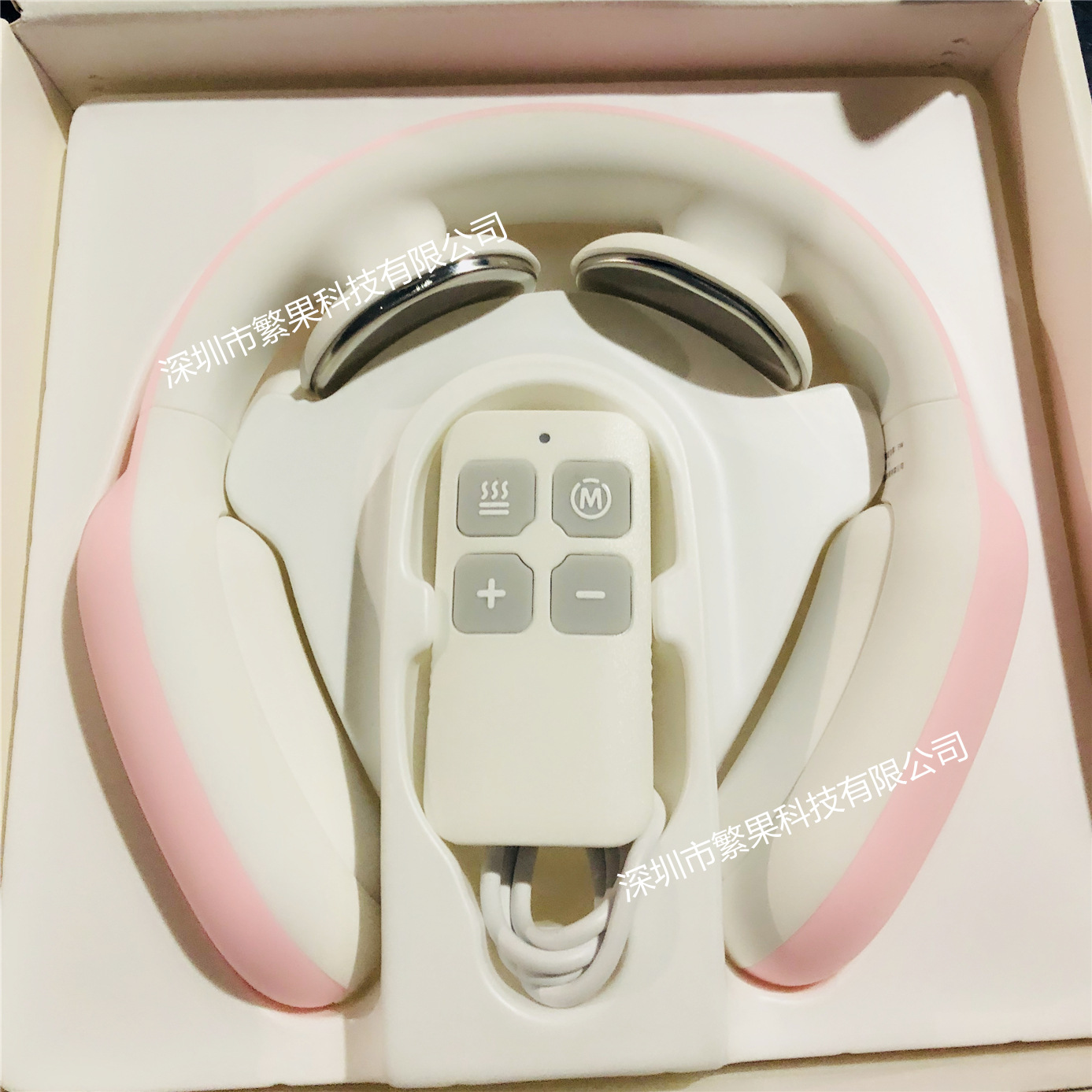 网红新款pgg肩颈按摩仪加热迷你颈椎按摩仪 可充电推拿颈部按摩器