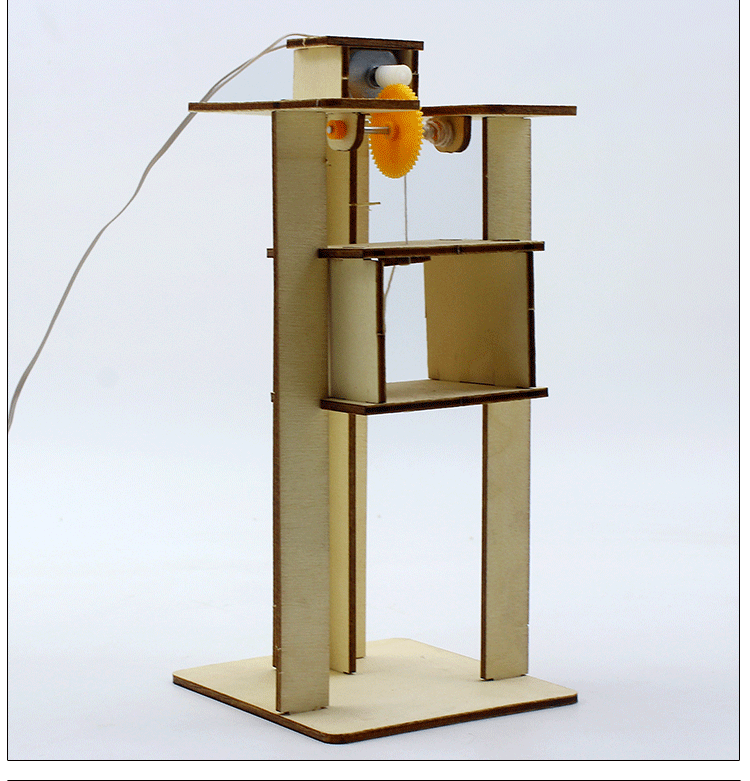 科技小发明遥控升降电梯 自制拼模型 小学生益智科学实验教具套装