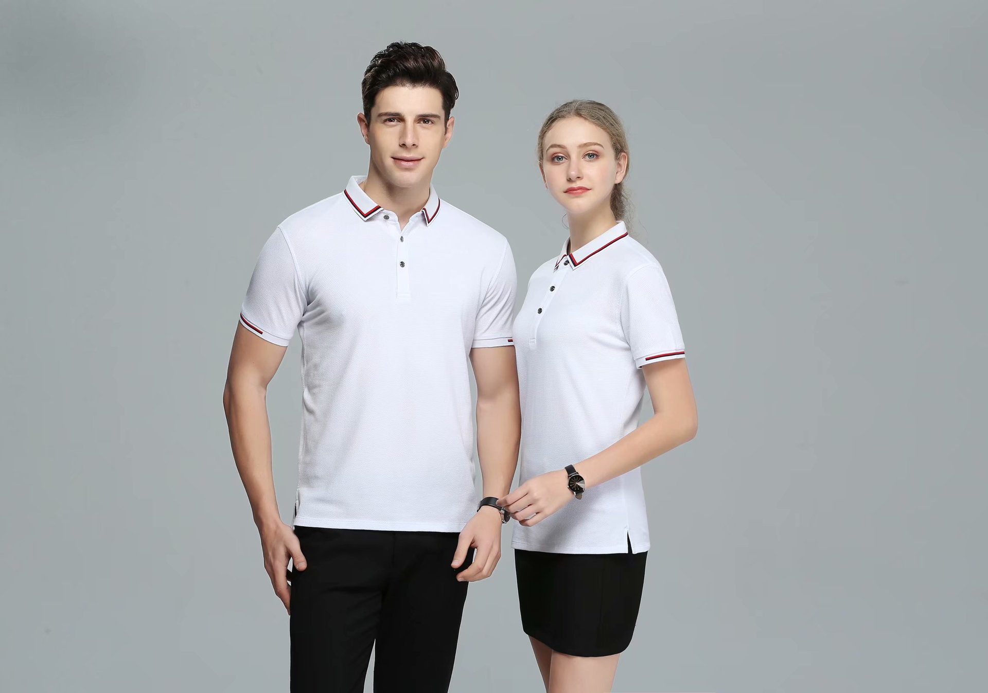 现货文化衫厂家直销翻领短袖工作服polo衫定做印字广告t恤衫订制