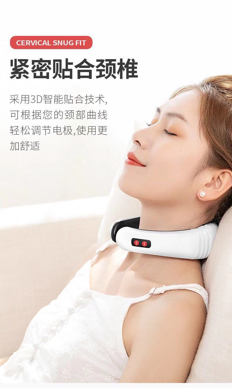 厂家直销颈椎按摩仪电磁理疗智能电动颈椎治疗仪多功能颈部按摩器