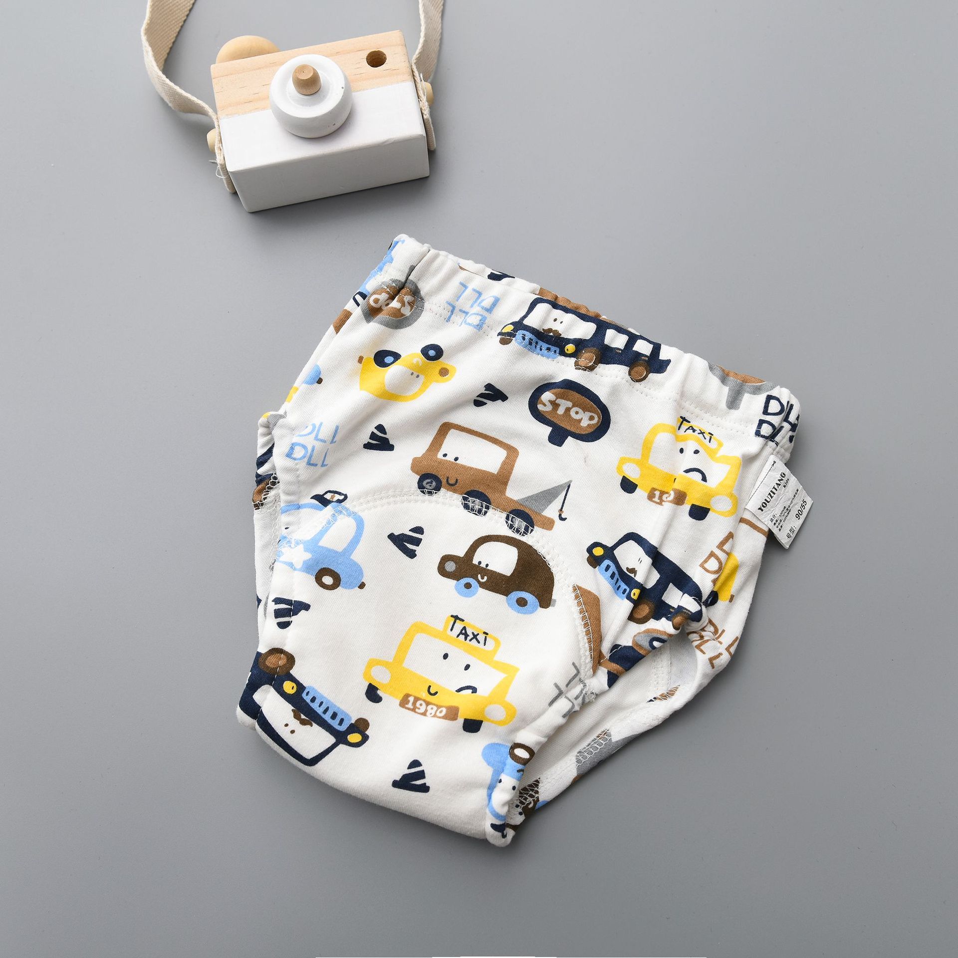 2019新款婴幼儿训练裤宝宝学步裤六层纱布隔尿透气吸水训练尿布裤