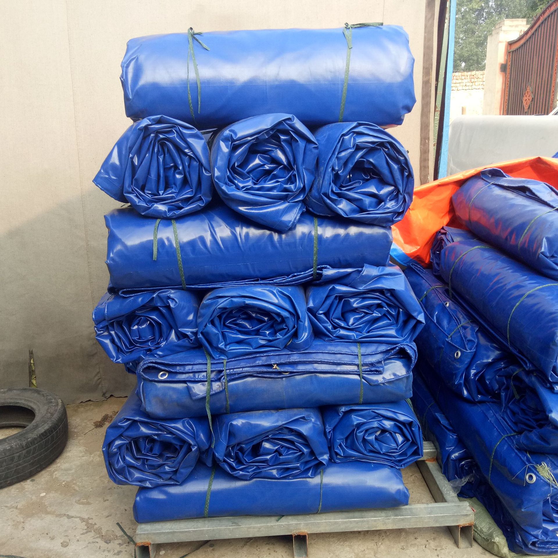 专业供应 高强度pvc防雨布 北京苫布厂家 优质防水帆布