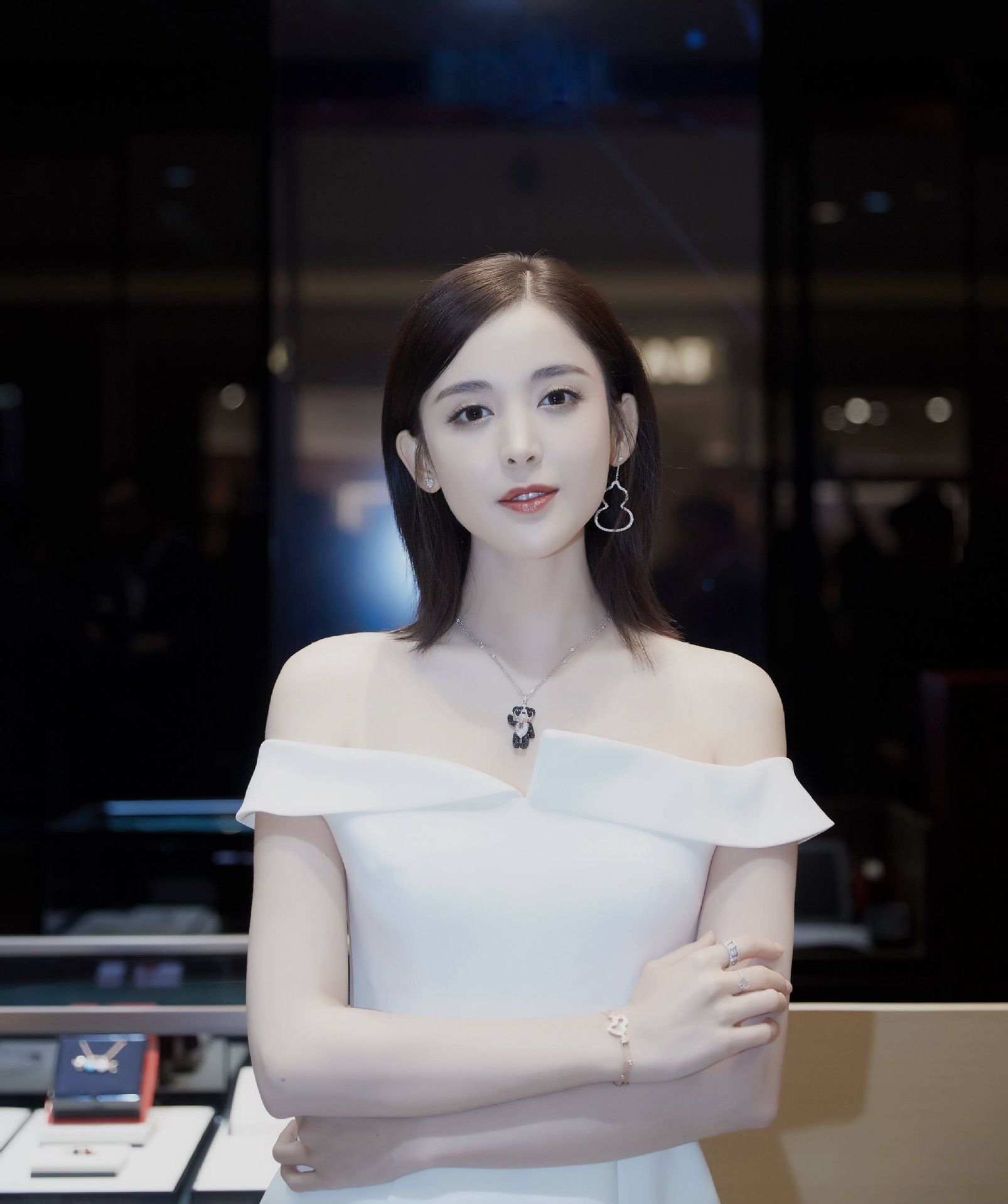 礼服女2019新款娜扎明星同款宴会晚礼服高端年会主持小礼服64704