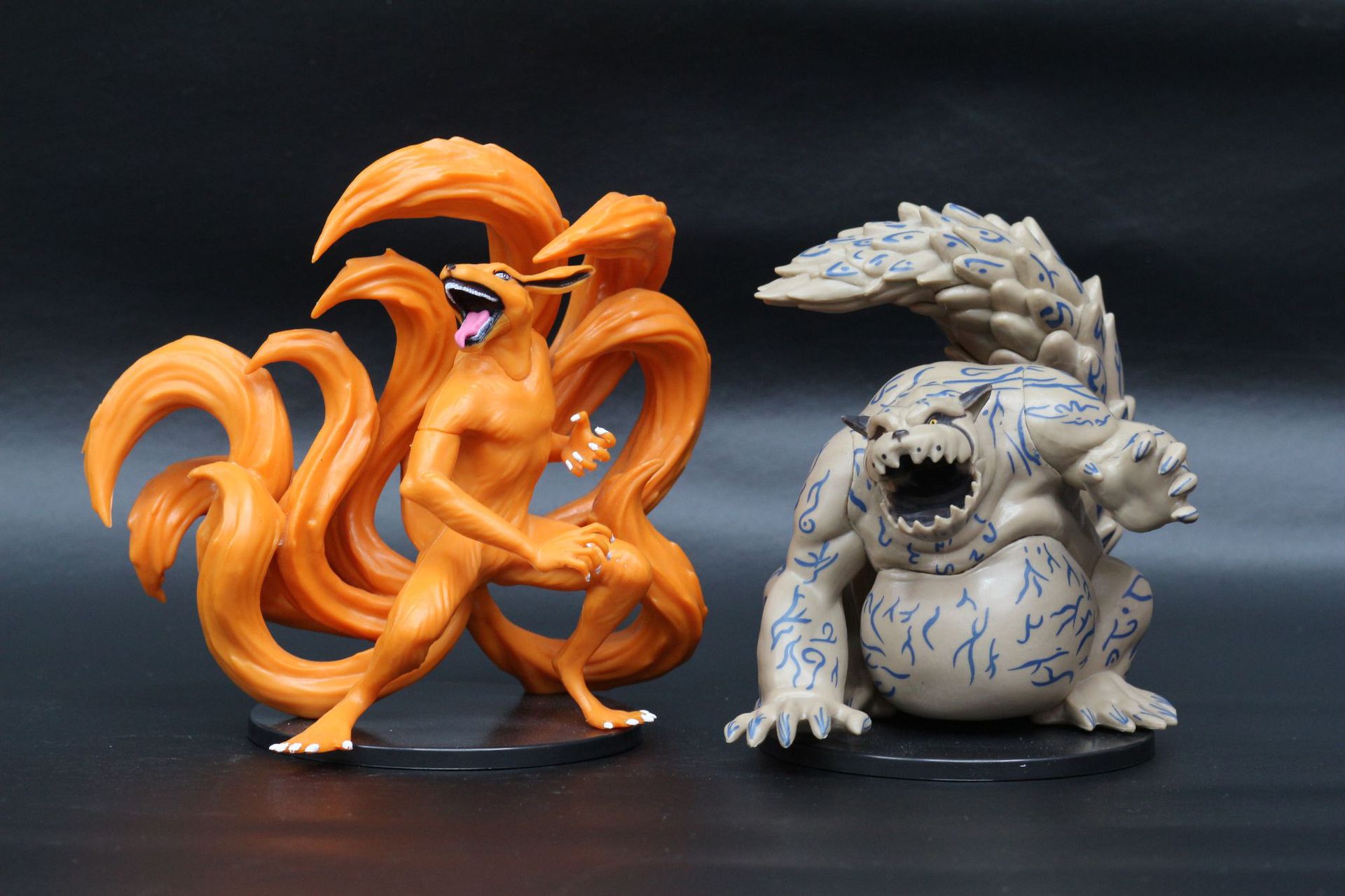 火影18代2款 尾兽 一尾守鹤 九尾狐 袋装手办模型公仔-阿里巴巴