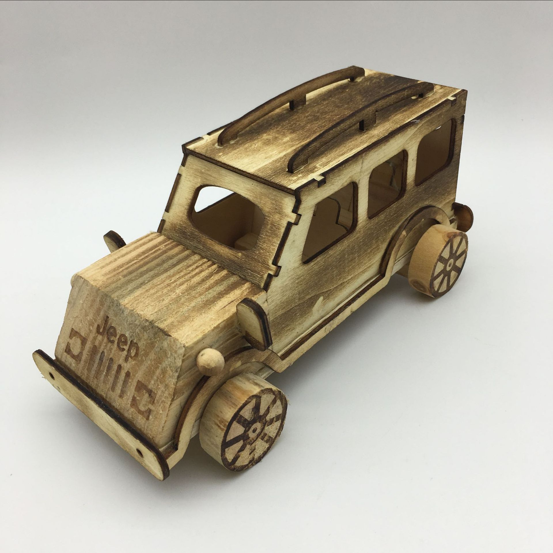 木质吉普车模型 越野车suv车模景区热线旅游纪念品家具摆件工艺品