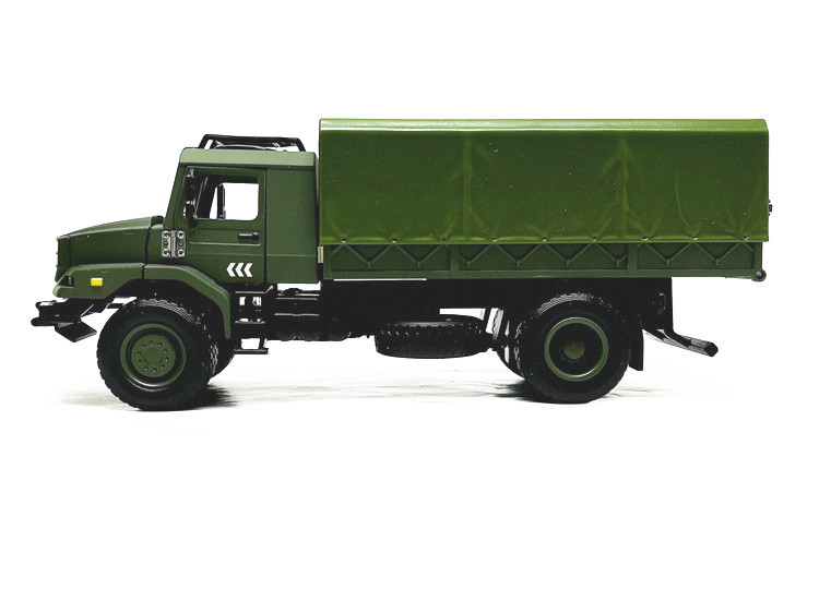 凯迪威仿真军用卡车1:36合金模型玩具车军事运输车越野车收藏摆件