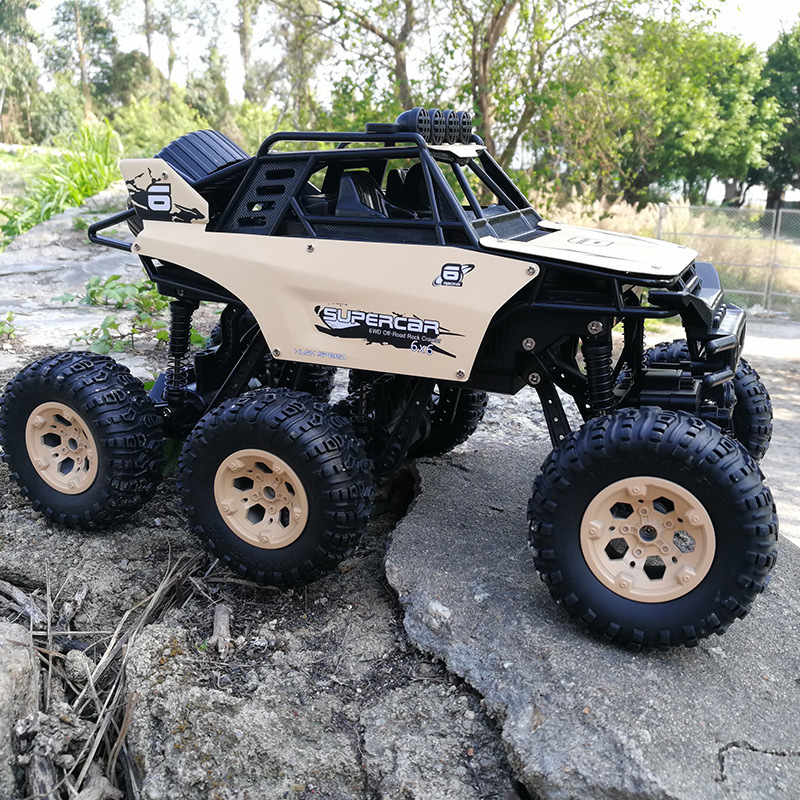 健丰源1:12六轮六驱合金遥控车越野攀爬车无线遥控六驱四驱玩具车