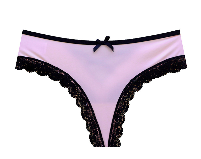 标准美国码 牛奶丝高弹性感丁字内裤女后交叉带显蜜桃臀女t裤