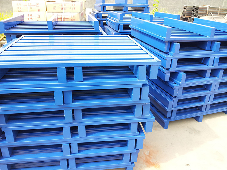 铁托盘叉车金属钢制托盘两面进叉重型货架地牛托盘厂家批发可定做