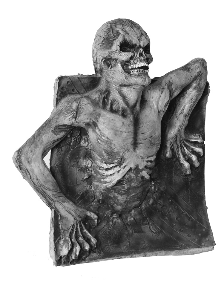 万圣节道具恶心古墓丧尸男僵尸带血恐怖干尸鬼屋密室场地布置装饰