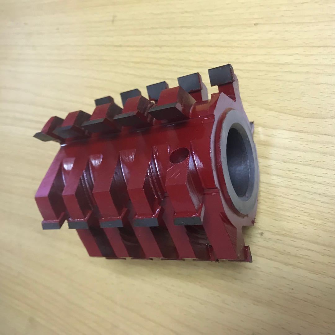 厂家直供木工舍弃式螺旋刀平口重切四面刨立铣刀具仿型铣铣刀