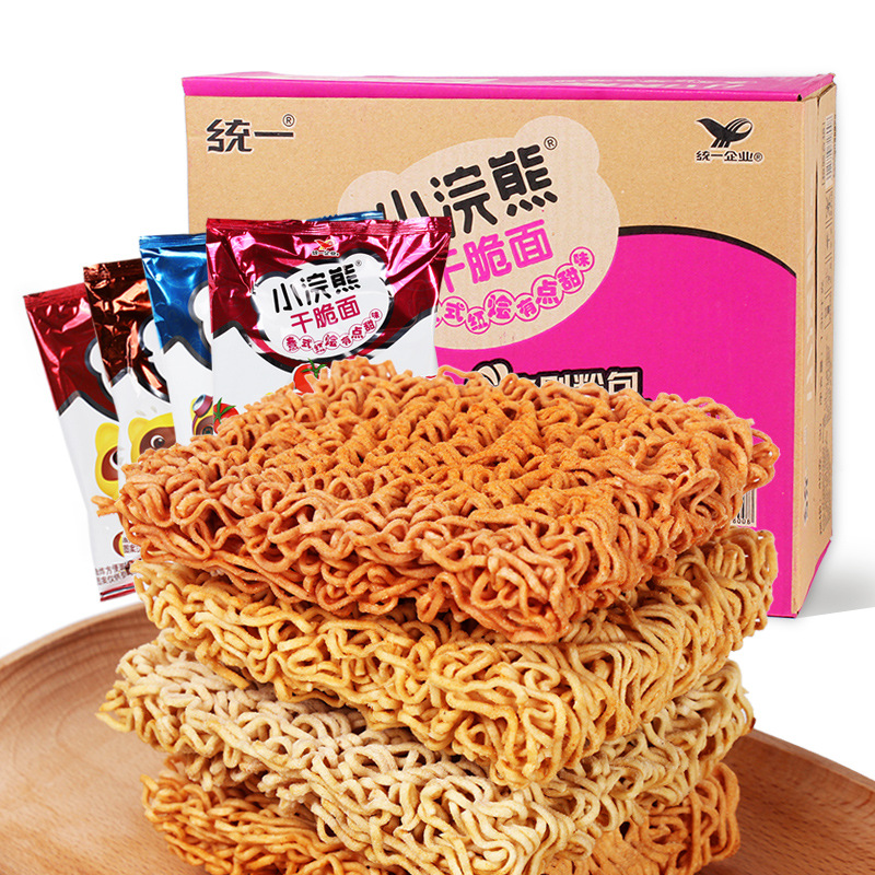 统一小浣熊干脆面40g混装整箱包邮怀旧零食干吃速即食30袋包邮