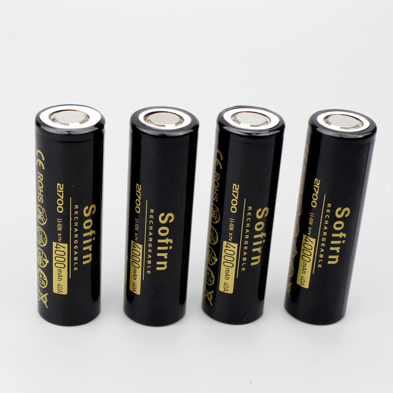 Sofirn 21700 Rechargeable Battery 4000 MA Lithium Battery 40A 3.7V 10C Discharge High Power Battery