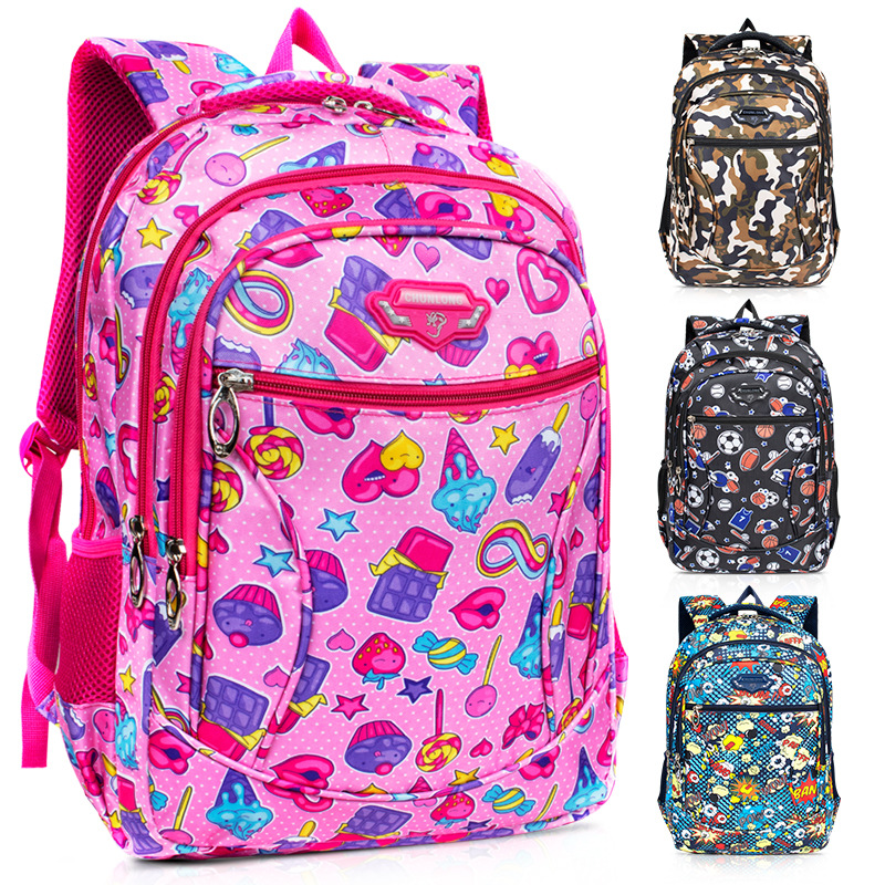 New Primary School Student Schoolbag Printing Lightweight Breathable Spine Protection Grade 1-6 Elementary School Studebt Backpack Cross-Border Foreign Trade