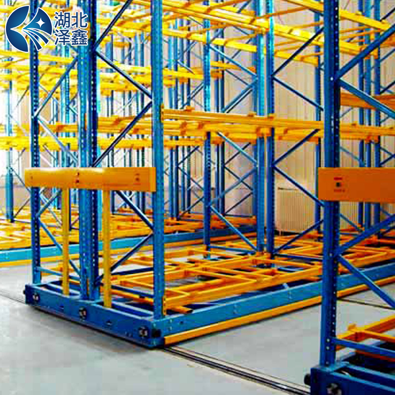 适合冷库文件库密集存储架移动货架密集仓库货架电动移动式货架