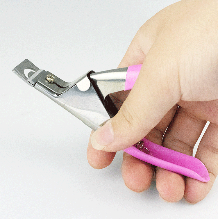 现货热卖 美甲一字剪u形指甲甲片剪指甲钳光疗甲延长修型剪刀工具