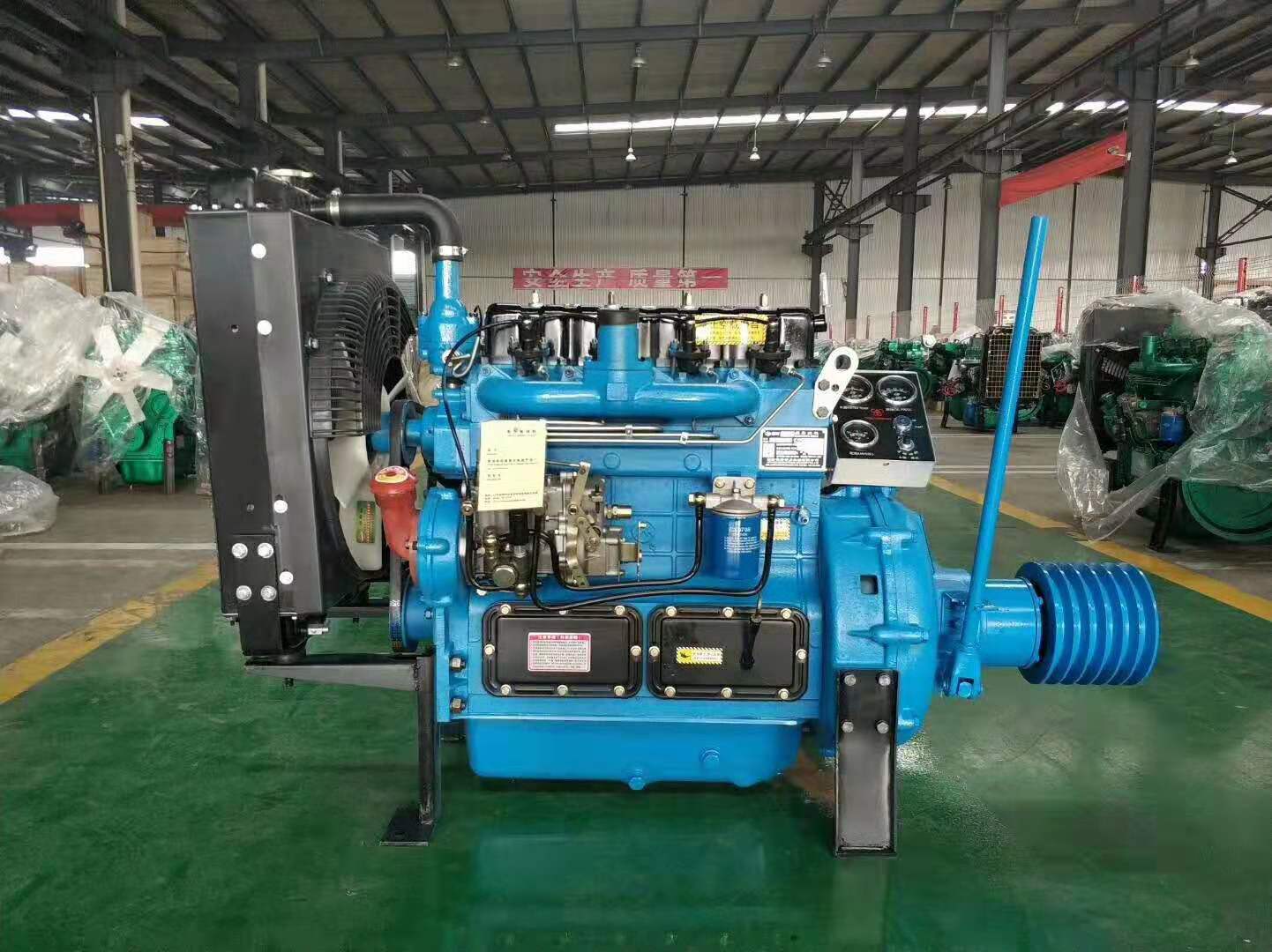 潍坊潍柴zh4100p四缸柴油机 30kw40马力配水泵机组抽沙船用发动机