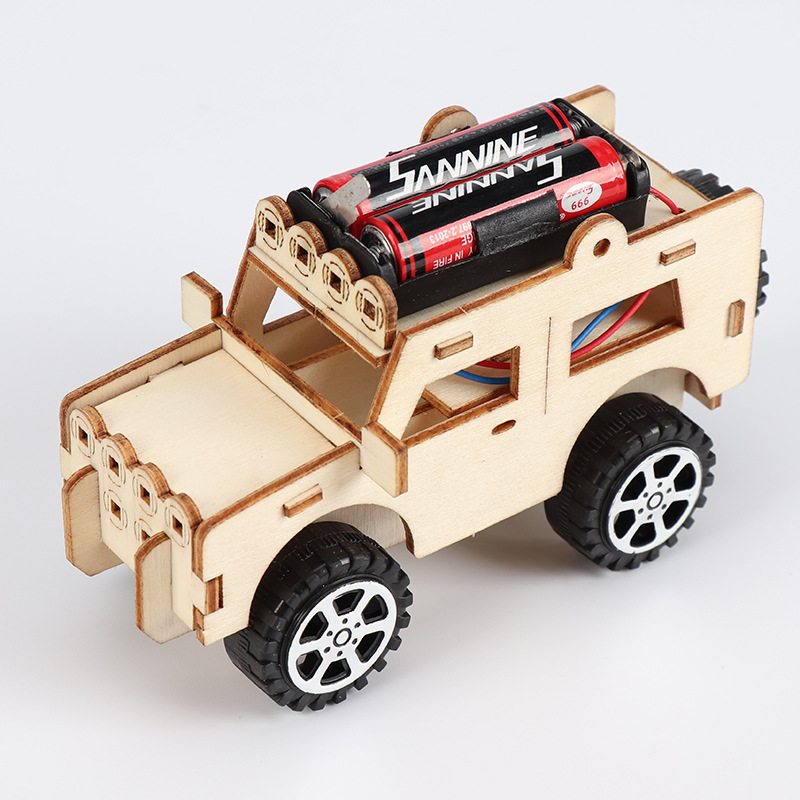 新品diy吉普车越野车 手工小制作小发明科技创意 小学生科学实验