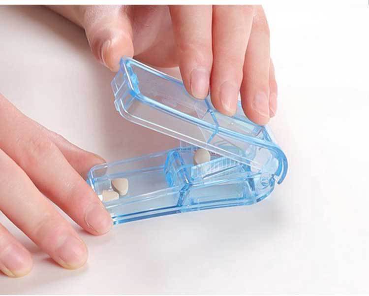 切药器便携药丸剪切割药片分割小薬切药碎磨药迷你药品分装药盒子