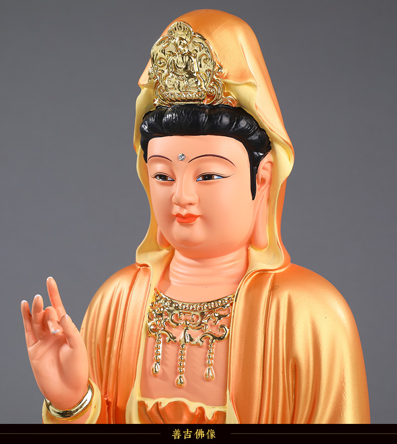 供奉居家佛像摆件 眼光娘娘佛像 眼光圣母神像树脂16寸眼光娘娘佛