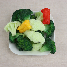 仿真食物蔬菜西兰花菜花模型摄影道具酒店菜品展示幼儿过家家玩具