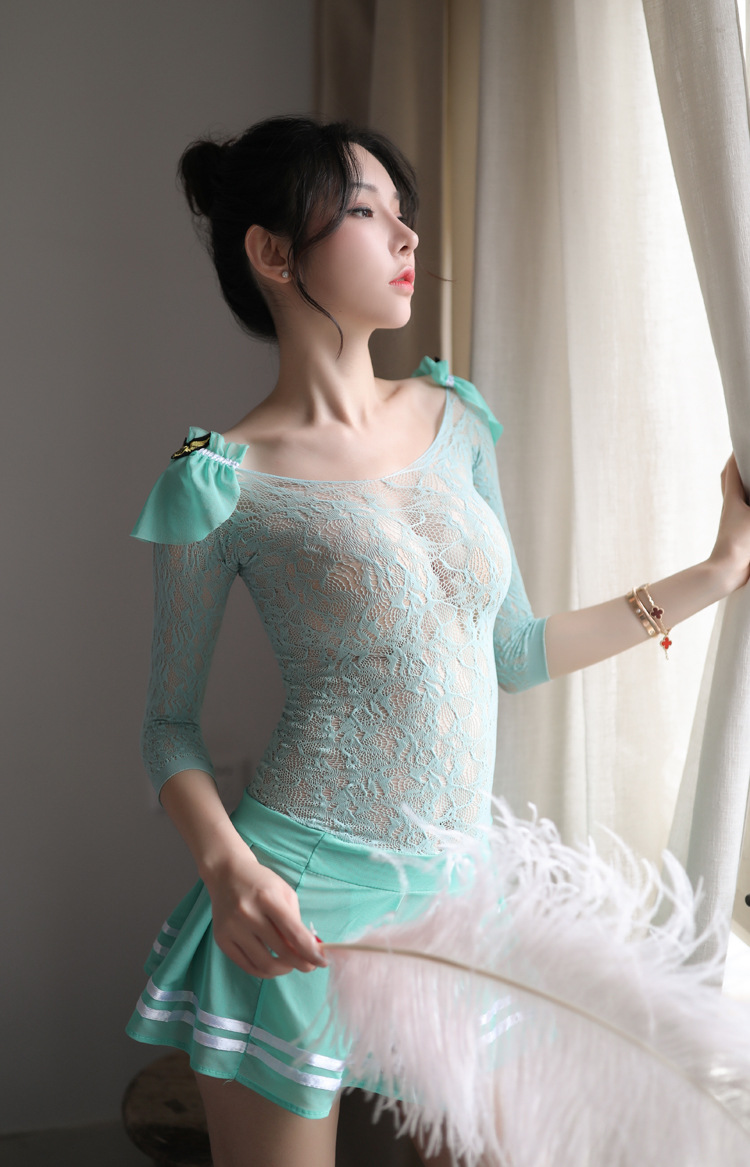 柠檬物语情趣内衣女式大码蕾丝透视性感蕾丝连体网衣睡裙套装8921