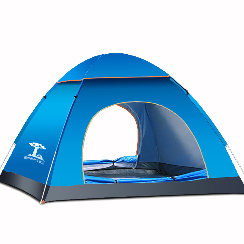 Mianbaoshu Beach Tent Outdoor Automatic Quickly Open Outdoor Camping Tent 3-4 People Folding Camping Supplies