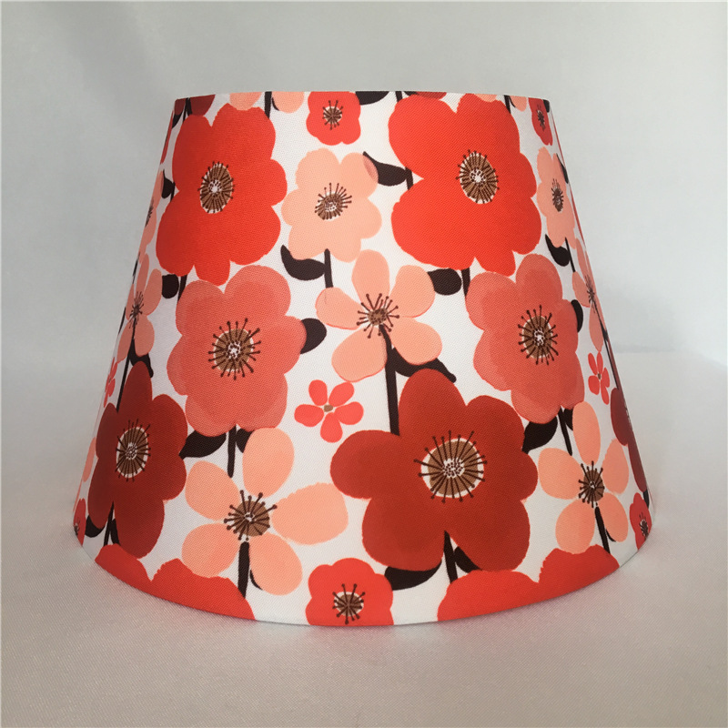 灯具配件台灯布艺灯罩 工程商场民宿酒店婚庆印花布灯罩