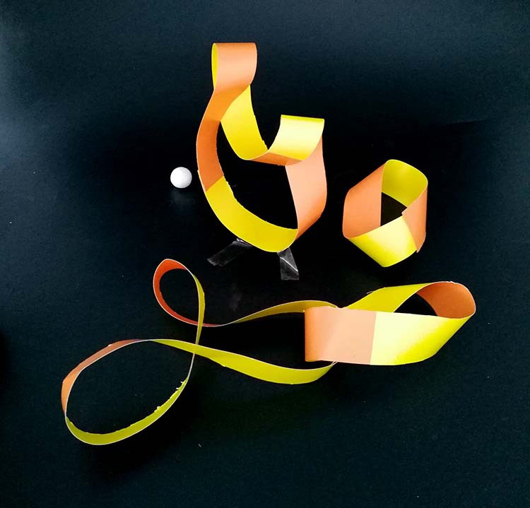 莫比乌斯带环 小学生四年级数学手工diy折纸制作 科学实验材料包