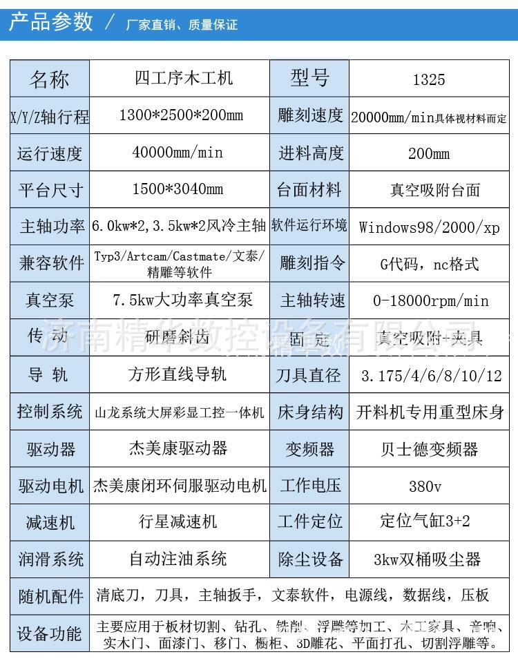 木工雕刻机价格表图片