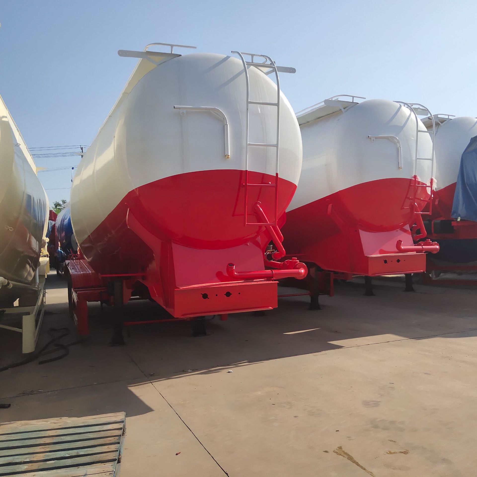 二手散装水泥罐车 35-73l轻型水泥散装挂车 粉粒物料运输车特种车