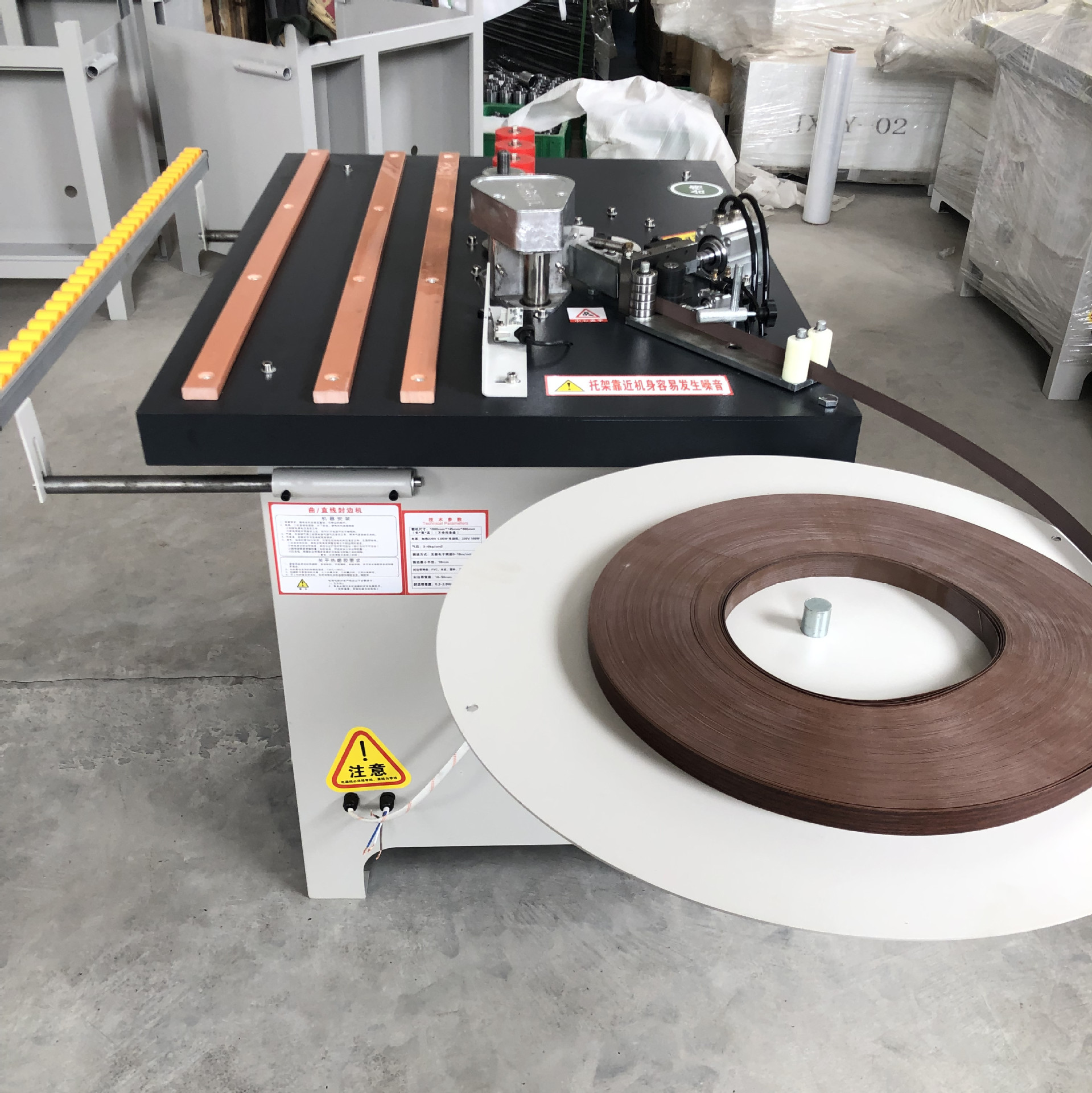 现货手动曲直线封边机 板式家具木工机械双面涂胶家装封边机-阿里巴巴